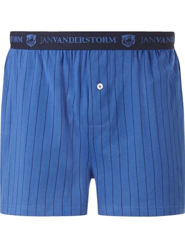 Jan Vanderstorm 2er Pack Boxershorts NICKE in royal blau dunkelblau