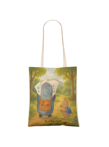 Mr. & Mrs. Panda Shopping Bag Pinguin & Maus Wanderer Design ohn... in Weiß