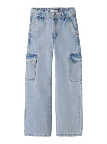 name it Cargojeans in Light Blue Bleached Denim