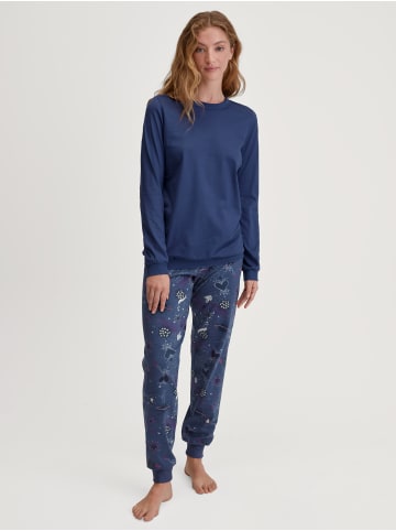 Calida Pyjama in cobalt blue