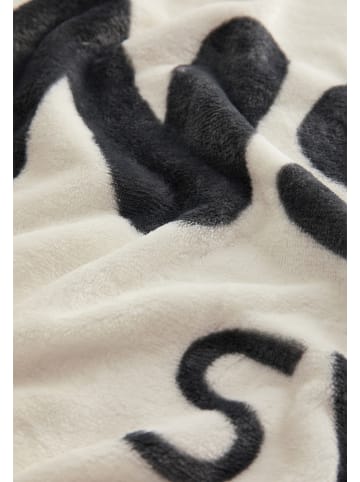 Sansibar Heimdecke Fleecedecke in Offwhite/Anthrazit