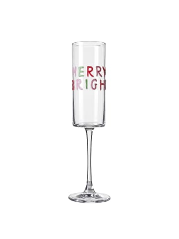 Butlers Sektglas MERRY & BRIGHT in Grün, Rot, Rose