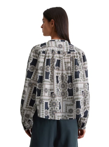Marc O'Polo Print-Bluse relaxed in multi/muted blue