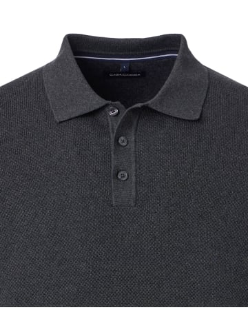 CASAMODA Polo-Shirt Langarm in Grau