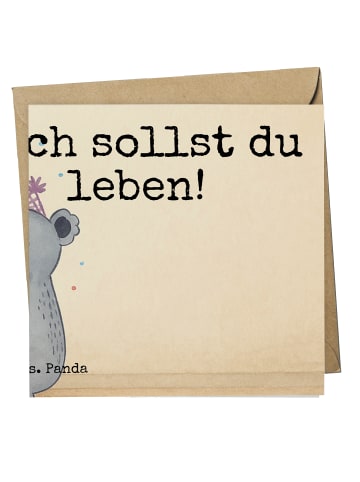 Mr. & Mrs. Panda Grußkarte Koalas Geburtstag Design mit Spruch in Weiß