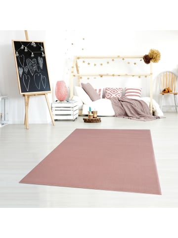 Happy Rugs Kinderteppich UNIFARBEN in Rosa