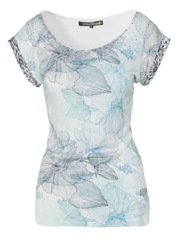 KOROSHI Kurzarm T-Shirt in weiß