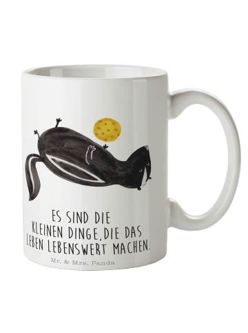 Mr. & Mrs. Panda Tasse Stinktier Ball mit Spruch in Weiß