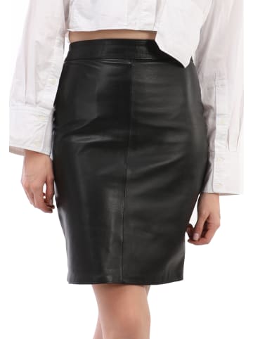 Felix Hardy Lederrock in Schwarz