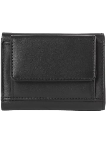 VLD VOi Leather Design Soft Toni Geldbörse Leder 9 cm in schwarz