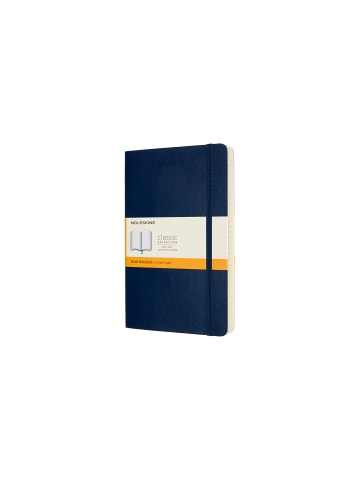 Moleskine Notizbuch mit weichem Einband, Liniert  "Classic Expanded" in Saphir