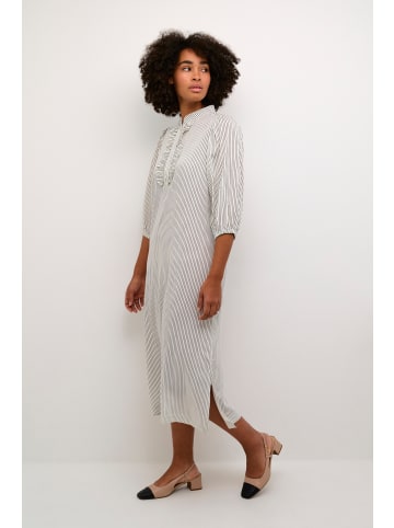 Kaffe Kleid KAsidsel in Turtledove/Black Stripe