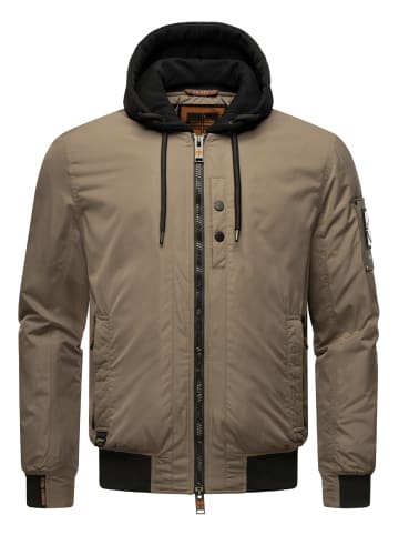 STONE HARBOUR Bomberjacke Hoobo in Stone Brown