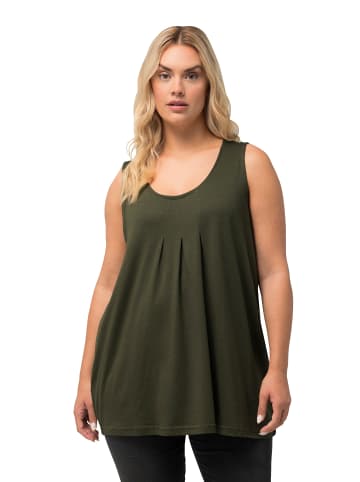 Ulla Popken Strick-Top in waldgrün