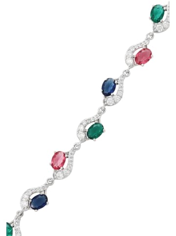 gaya Women Bracelet in Silver Multicolor