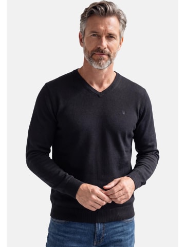 Redmond Pullover Basic in Schwarz / dunkelgrau