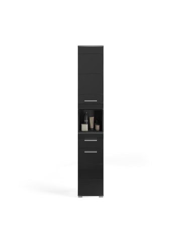 ebuy24 Badmöbelset Linus (3-teilig) Schwarz 105 x 34 cm