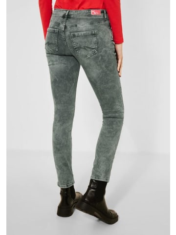 Street One Jeans in light bassy olive random wash