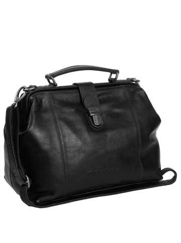The Chesterfield Brand Shaun - Umhängetasche Leder 32 cm (black) in schwarz