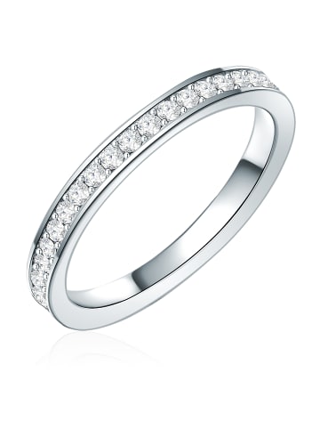 Lulu & Jane Ring verziert mit Kristallen von Swarovski® weiß in silber
