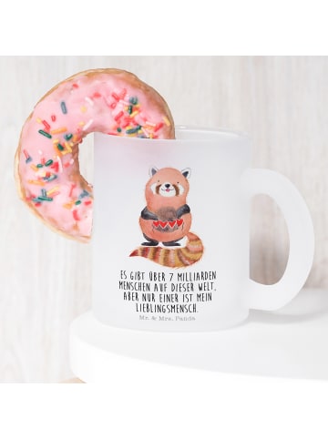 Mr. & Mrs. Panda Kaffeetasse Roter Panda mit Spruch in Transparent