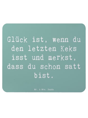 Mr. & Mrs. Panda Mousepad Spruch Glück Erfüllung mit Spruch in Meeresbrise