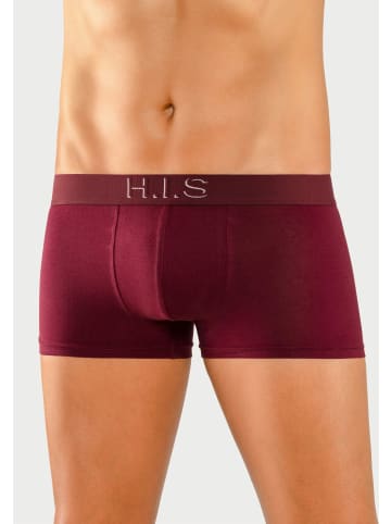 H.I.S Boxershorts in petrol, bordeaux, schwarz, olivgrün, navy