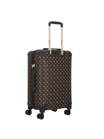 Guess Wilder 4 Rollen Trolley 64 cm mit Dehnfalte in brown