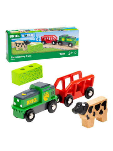 Brio Aktionsspiel BRIO World - Bauernhof-Batterie-Zug Ab 3 Jahre in bunt