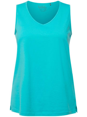 Ulla Popken Strick-Top in tiefes aqua
