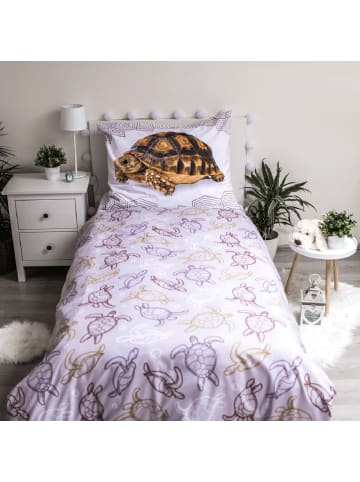 COFI 1453 Turtle Kuschelige Bettwäsche Baumwolle, 140x200 cm & 70x90 cm in Mehrfarbig