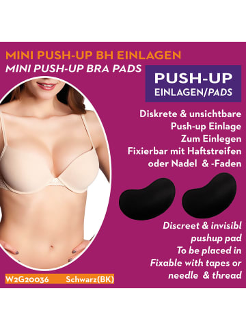 MISS PERFECT BH-Einlage in Push up Mini Schaum Schwarz