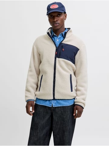 Jack & Jones Fleecejacke in Moonbeam