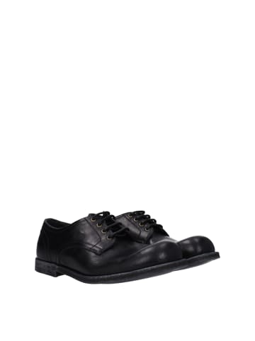 Schwarz Leder Oxford-Schuhe und Derby-Schuhe