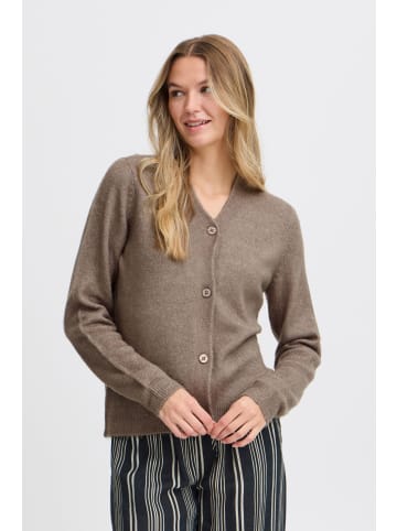 Fransa Strickpullover FRELLIS CAR 1 20614491 modische Strickjacke in Grau