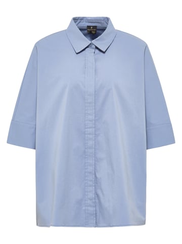 DreiMaster Klassik Oversized Bluse in Graublau