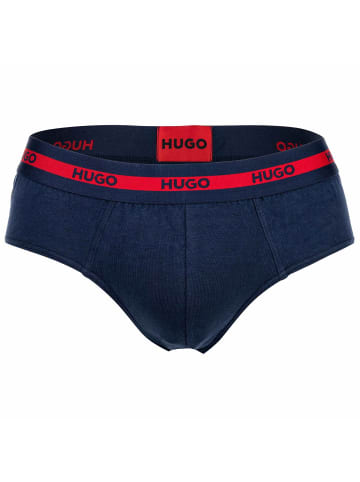 HUGO Slip 3er Pack in Blau