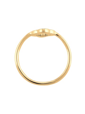Elli Ring 925 Sterling Silber Kleeblatt in Gold