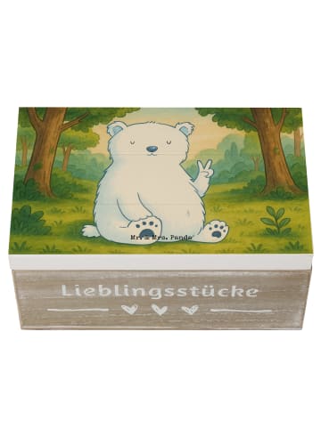 Mr. & Mrs. Panda Geschenkbox Eisbär Faul Design ohne Spruch in Weiß