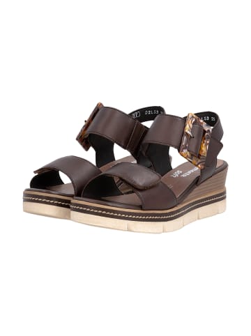 remonte Artigo Leder Keilsandalen Braun