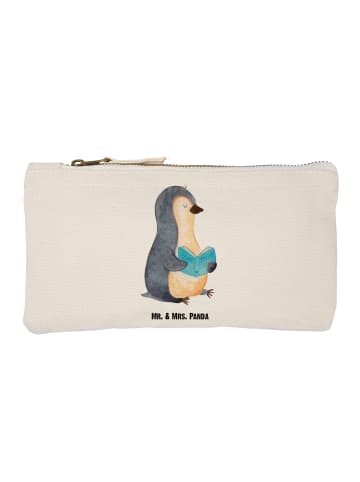 Mr. & Mrs. Panda Schminktasche Pinguin Buch ohne Spruch in Weiß