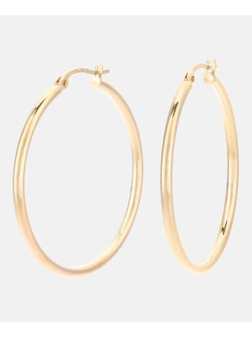 Diamant L'éternel Creolen aus 375 Gelbgold