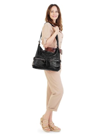 Samantha Look Shopper echt Leder in schwarz