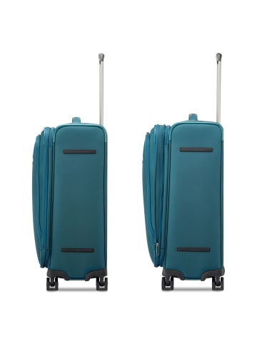 Roncato City 3.0 4 Rollen Kofferset 3-teilig mit Dehnfalte in flaschengruen