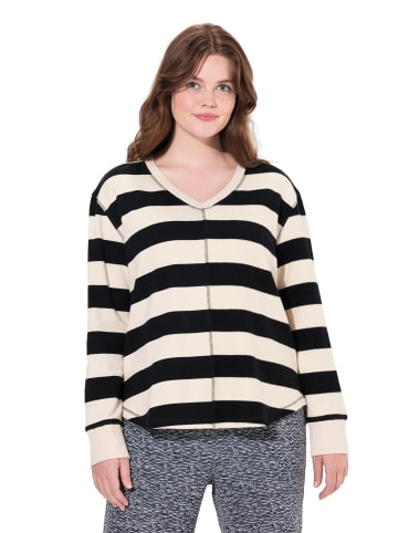 Ulla Popken Sweatshirt in schwarz