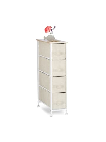 relaxdays Regalsystem in Beige - (B)20 x (H)76 x (T)48 cm