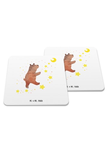 Mr. & Mrs. Panda Untersetzer Bär Träume ohne Spruch in Weiß