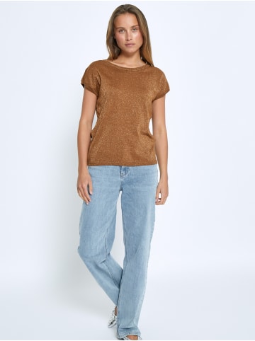 Peppercorn Top in Tobacco Metallic