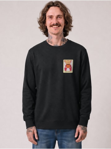 wat? Apparel Sweatshirt Tarot The Coffee in Schwarz