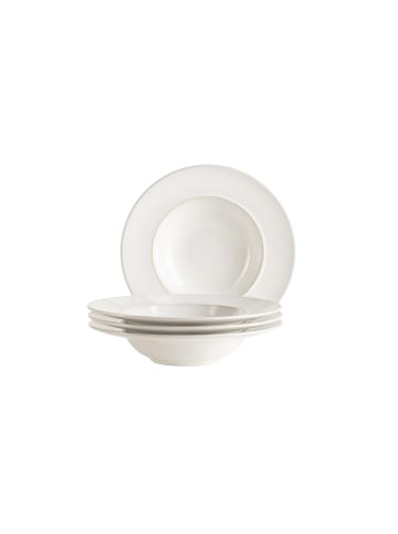 Mäser Pastateller Set, Steinzeug Unico in Weiß